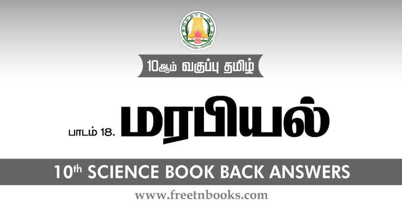 மரபியல் - Book Back Answer