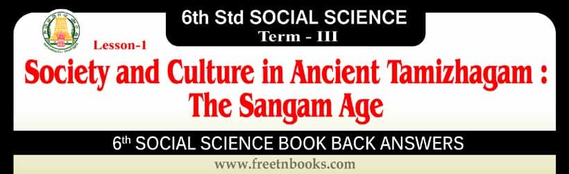 Society and Culture in Ancient Tamizhagam : The Sangam Age