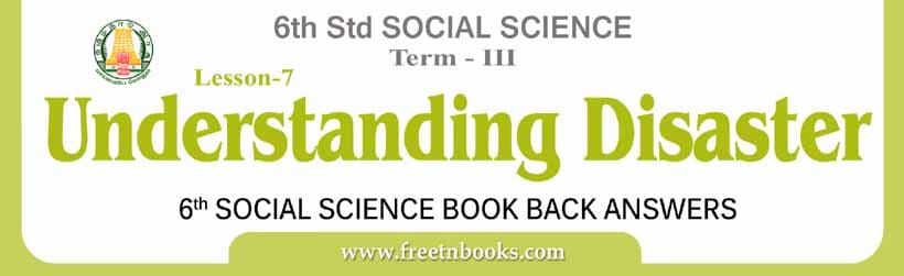 6th Std Social Science Guide in English | Understanding Disaster