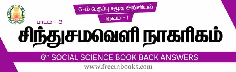 சிந்து சமவெளி நாகரிகம் பாட விடைகள் - 2021