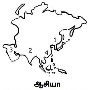 ஆசியா மற்றும் ஐரோப்பா பாட விடைகள்