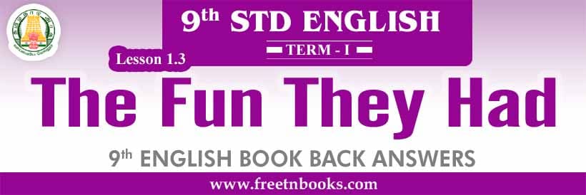 The Fun They Had Book Back Answers