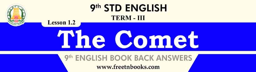 The Comet Book Back Answers 2021 - 2022