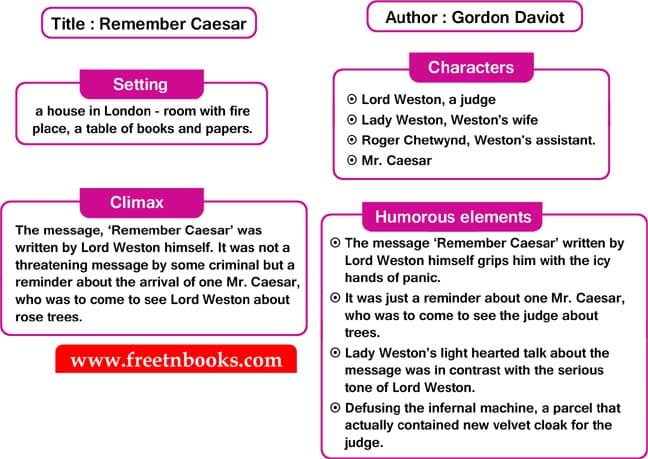 12th Std English Book Unit 6.3 Remember Caesar (Play) Book Back Answers