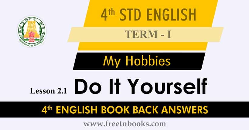 Do It Yourself Book Back Answer