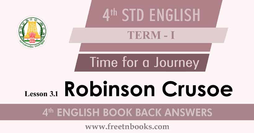 Robinson Crusoe Book Back Answer