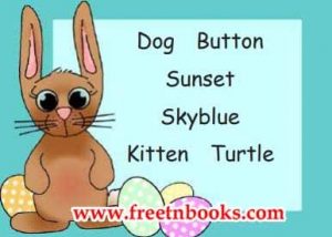 Robinson Crusoe - Divide the words that have same pattern as the rabbit