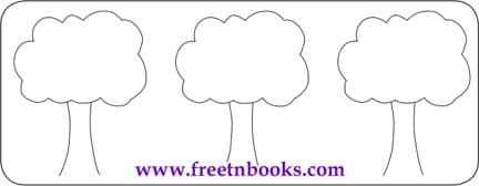 The Wooden Toy - Read the passage 3 times and colour the trees for each time