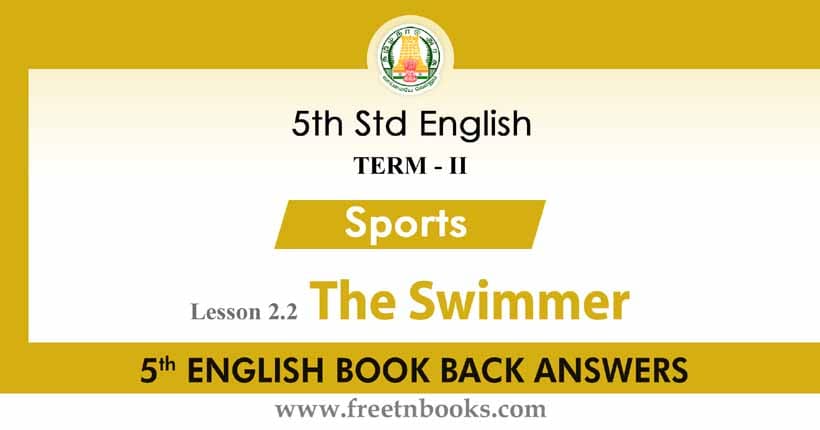 The Swimmer Book Back Answer