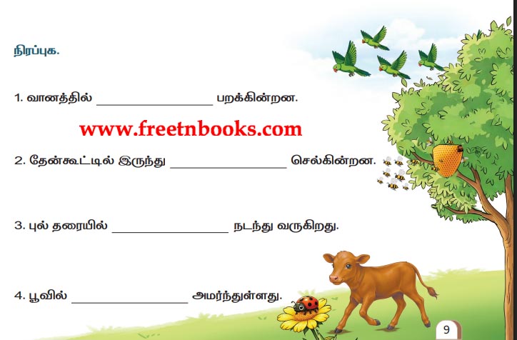 3rd Standard Tamil Lesson Nam Ninaivil - Nirapuga