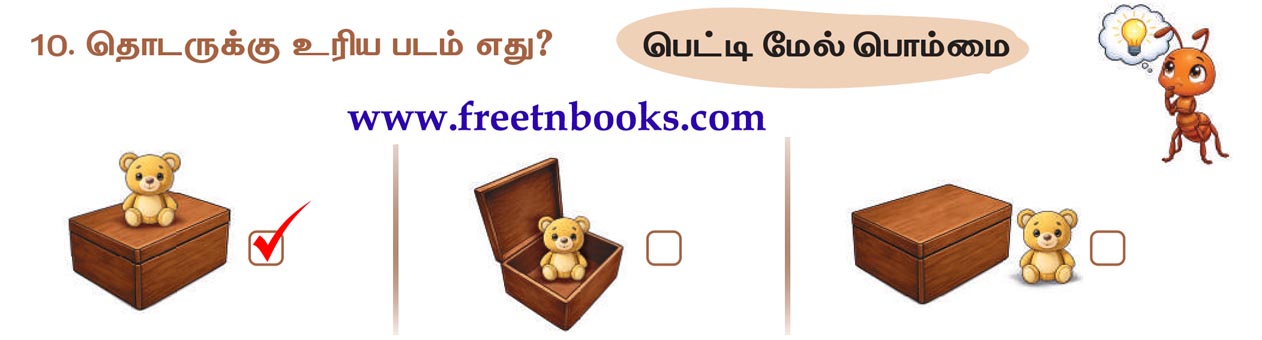 2nd Standard Tamil Lesson Bommai - thodarukku uriya padam ethu
